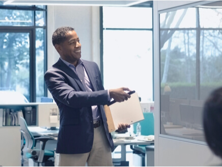 Man giving a presentation